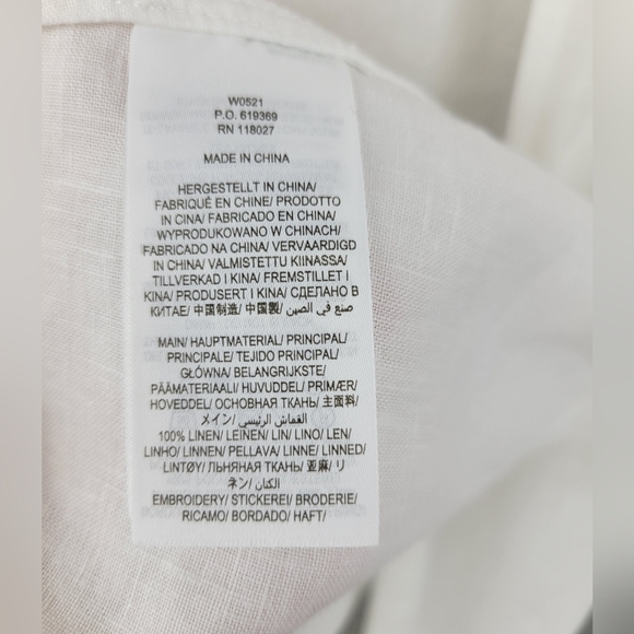 Boden | Dollie Embroidered Linen Embroidered Top Size 4 - Picture 12 of 14